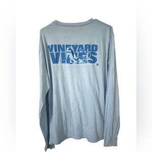Vineyard Vines Light Blue Long Sleeve Tee Medium No Flaws